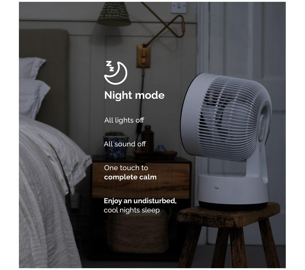 MEACO Sefte 8&rdquo; Table Air Circulator Fan - White image number 6 of 10