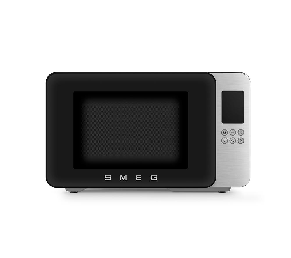 Smeg Collezione MOC01BLMUK Microwave with Grill - Black