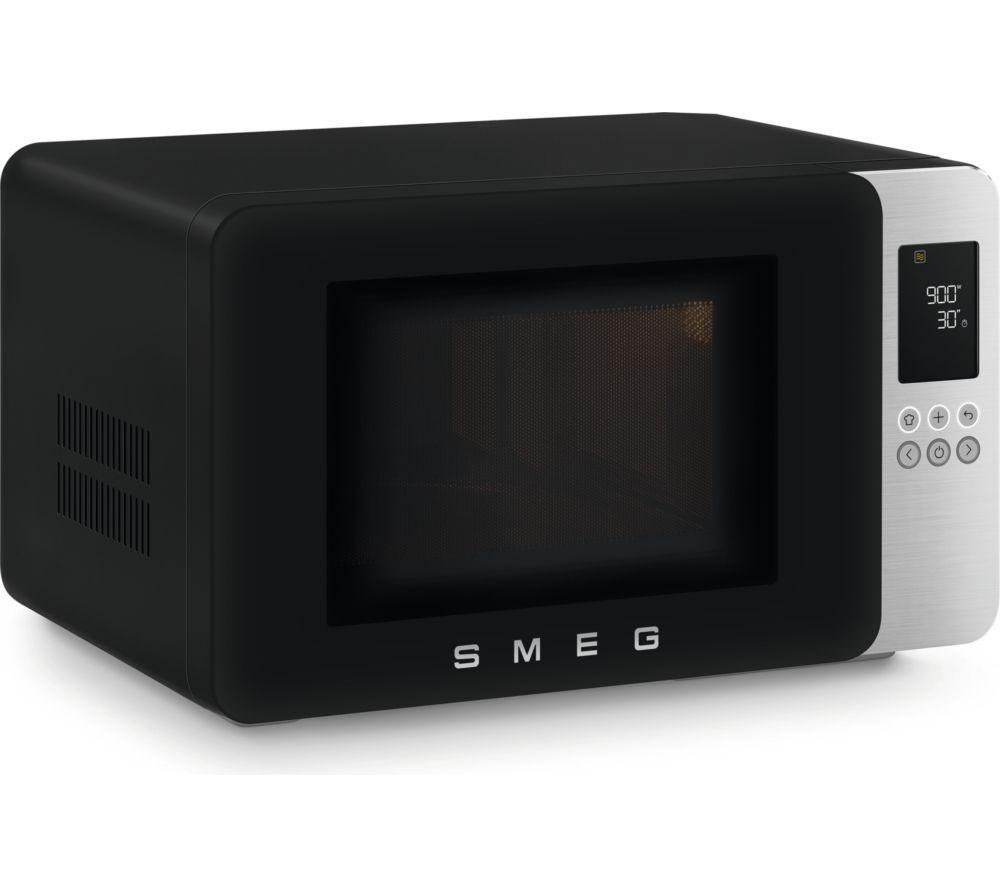 SMEG Collezione MOC01BLMUK Microwave with Grill - Black image number 2 of 7