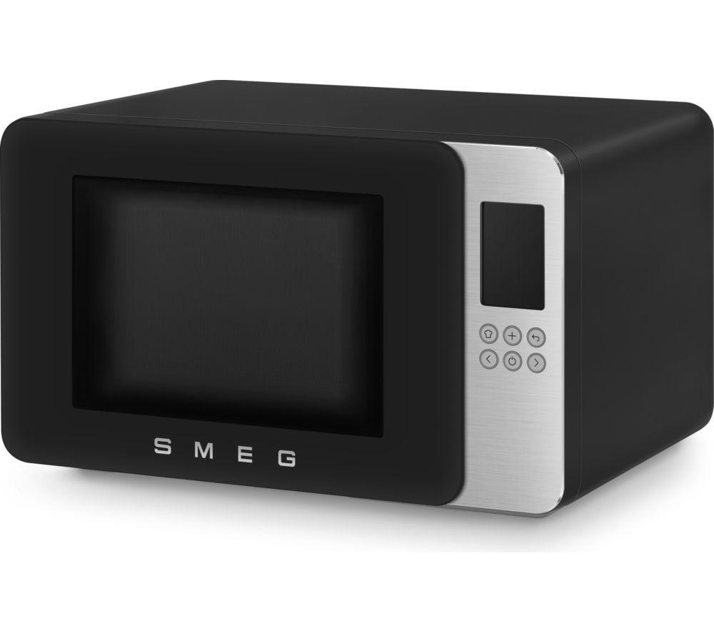 SMEG Collezione MOC01BLMUK Microwave with Grill - Black image number 3 of 7