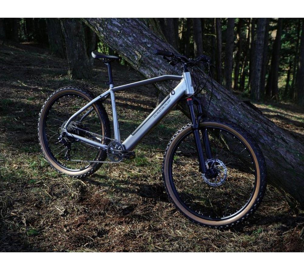 CLAUD BUTLER Ridge 2.0 Medium Electric Mountain Bike - Silver & Black image number 12 of 15