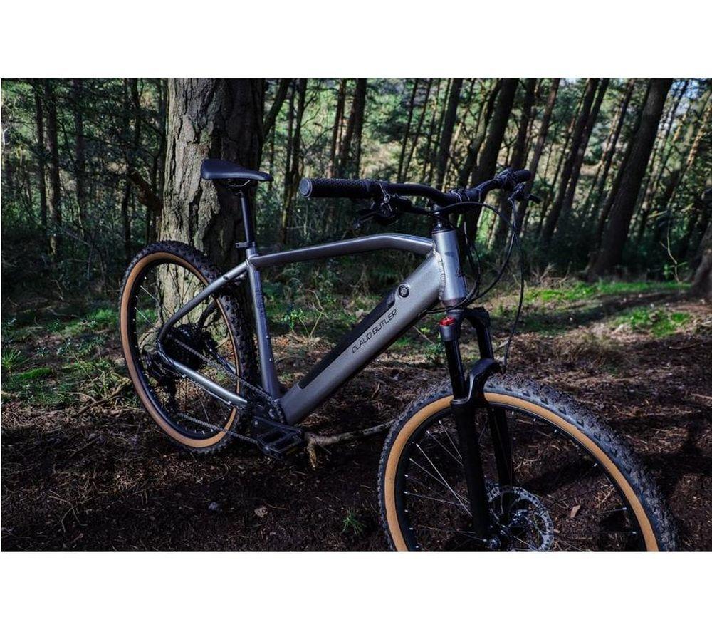 CLAUD BUTLER Ridge 2.0 Medium Electric Mountain Bike - Silver & Black image number 14 of 15