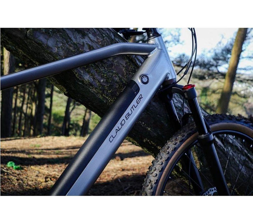 CLAUD BUTLER Ridge 2.0 Medium Electric Mountain Bike - Silver & Black image number 15 of 15