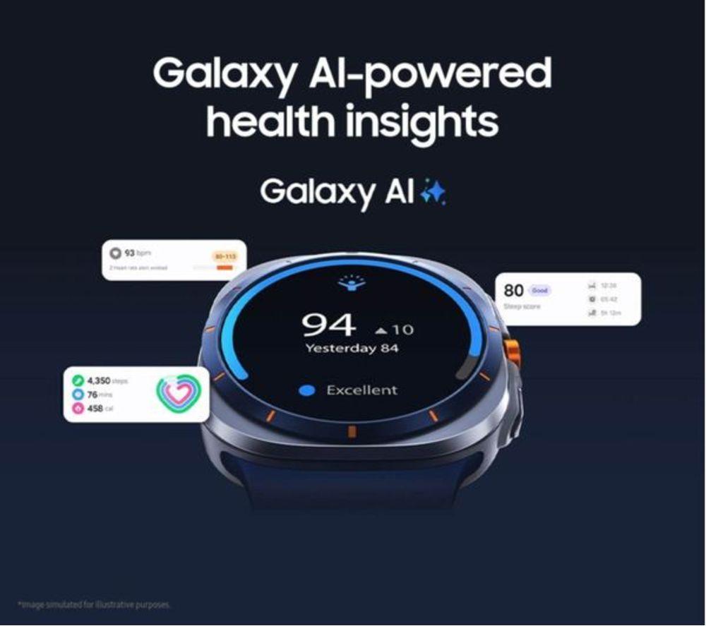 SAMSUNG Galaxy Refurbished Watch Ultra (2025) LTE with Bixby - Titanium Grey, 47 mm (Excellent Condition) image number 22 of 30