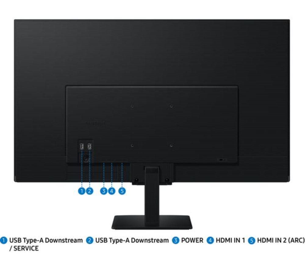 SAMSUNG LS27FM500EUXXU Smart M5 Full HD 27" IPS LCD Refurbished Monitor - Black (Excellent Condition) image number 3 of 4