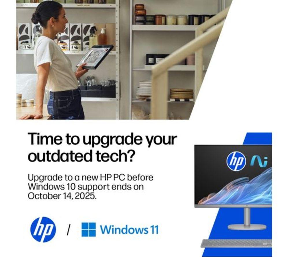 HP 27-cr0048na 27" Refurbished All-in-One PC - Intel&reg; Core&trade; i7, 1 TB SSD, White (Excellent Condition) image number 3 of 10