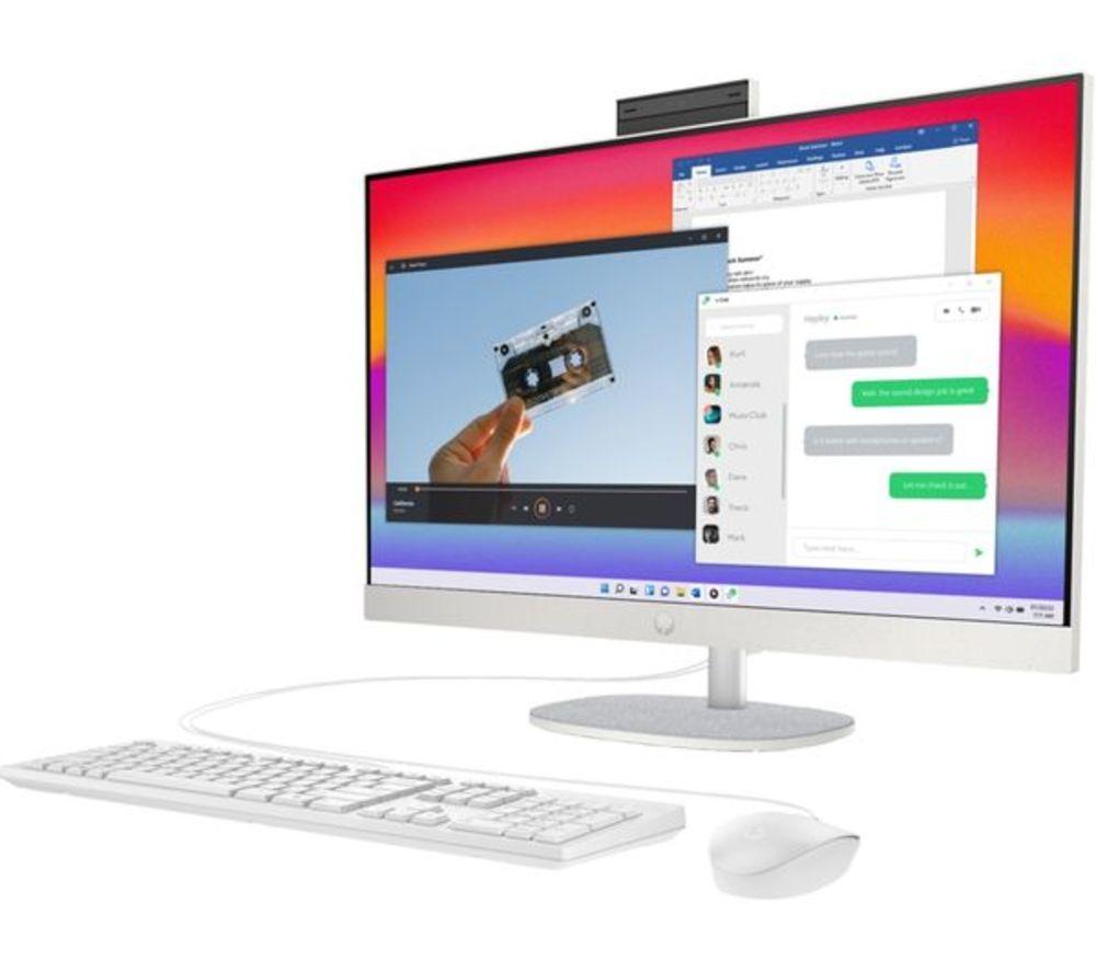 HP 27-cr0048na 27" Refurbished All-in-One PC - Intel&reg; Core&trade; i7, 1 TB SSD, White (Excellent Condition) image number 10 of 10