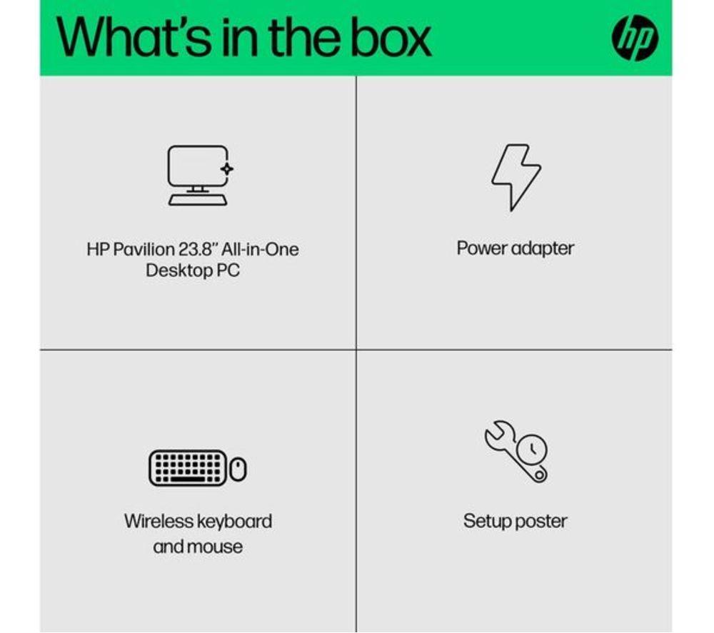 HP 24-cr0058na 23.8" Refurbished All-in-One PC - Intel&reg; Core&trade; i3, 512 GB SSD, Shell White (Excellent Condition) image number 9 of 28