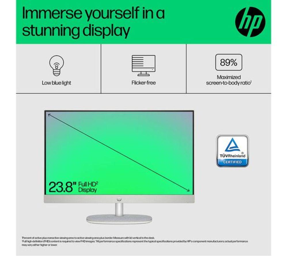 HP 24-cr0058na 23.8" Refurbished All-in-One PC - Intel&reg; Core&trade; i3, 512 GB SSD, Shell White (Excellent Condition) image number 17 of 28