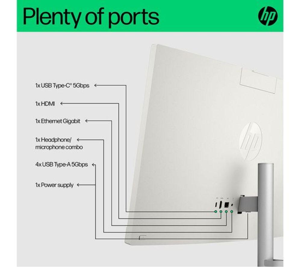 HP 24-cr0058na 23.8" Refurbished All-in-One PC - Intel&reg; Core&trade; i3, 512 GB SSD, Shell White (Excellent Condition) image number 18 of 28