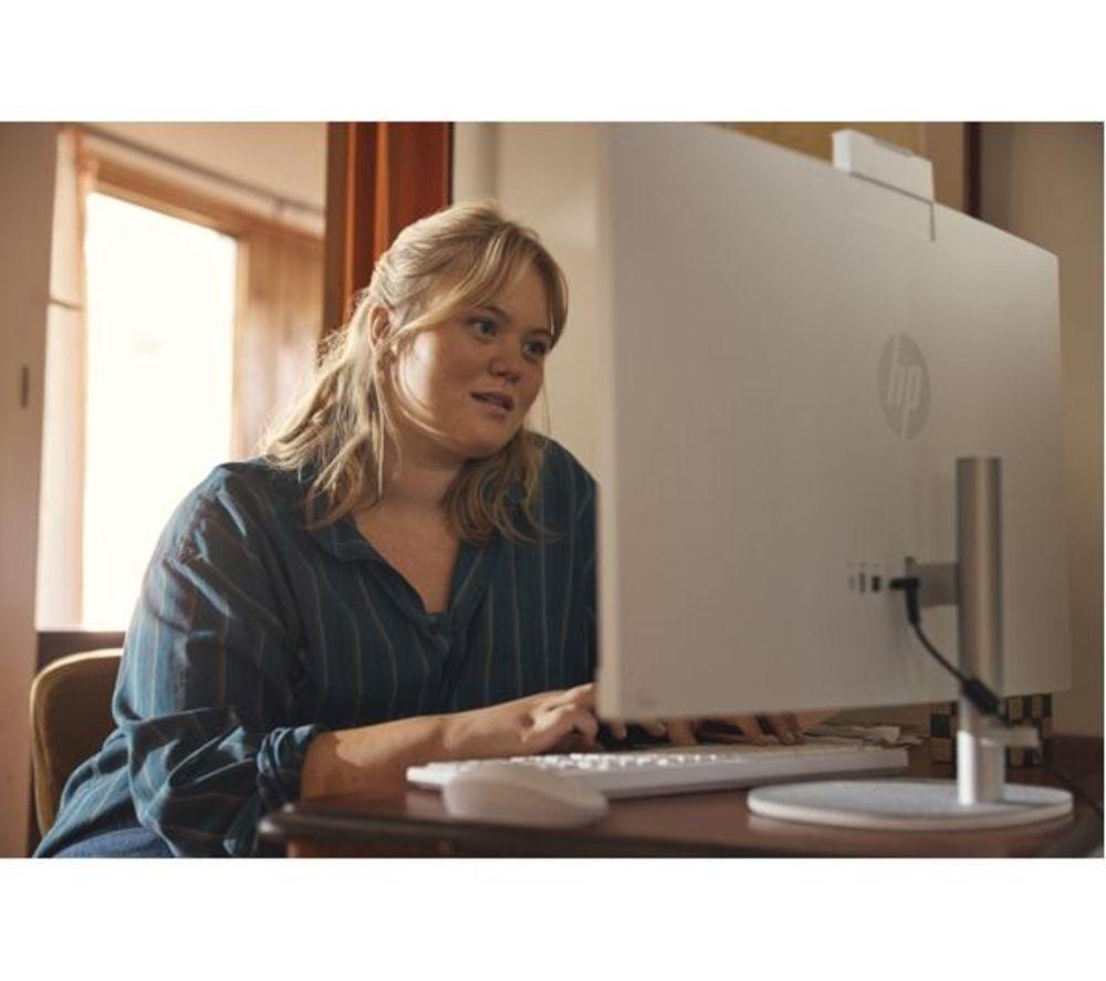 HP 27-cr0051na 27" Refurbished All-in-One PC - AMD Ryzen 7, 1 TB SSD, White (Very Good Condition) image number 19 of 24