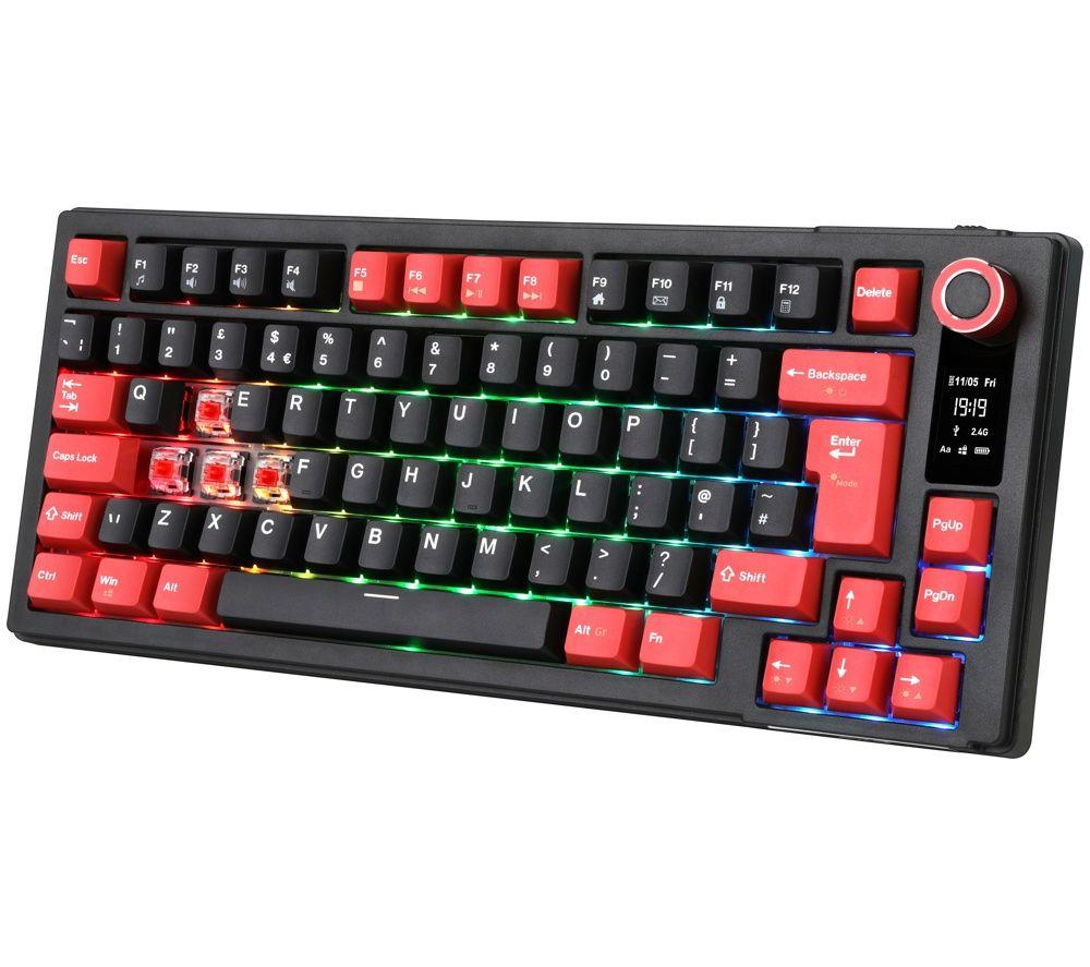 ADX ADXMK19RD26 RGB Mechanical Gaming Keyboard - Black & Red image number 2 of 2