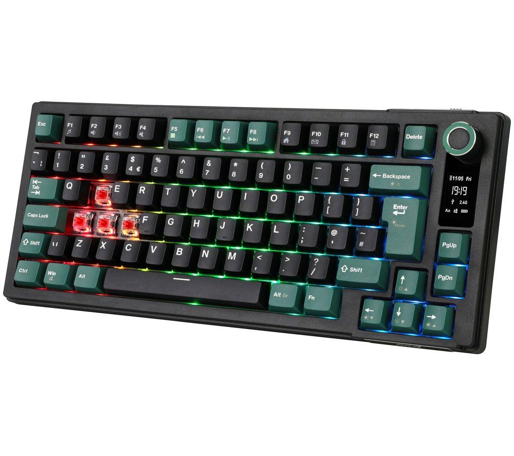 ADX ADXMK19GN26 RGB Mechanical Gaming Keyboard - Black & Green image number 2 of 2