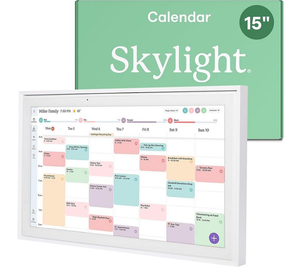 SKYLIGHT 15" Smart Digital Calendar - White