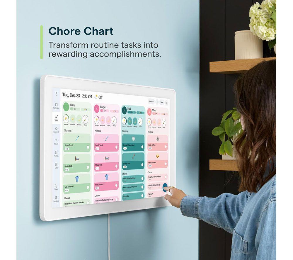 SKYLIGHT  Max 27" Smart Digital Calendar - White image number 5 of 8