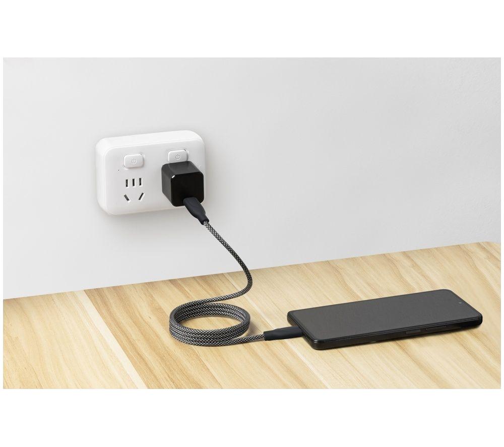 GOJI Braided Magnetic USB Type-C Cable - 1 m, Black image number 2 of 2