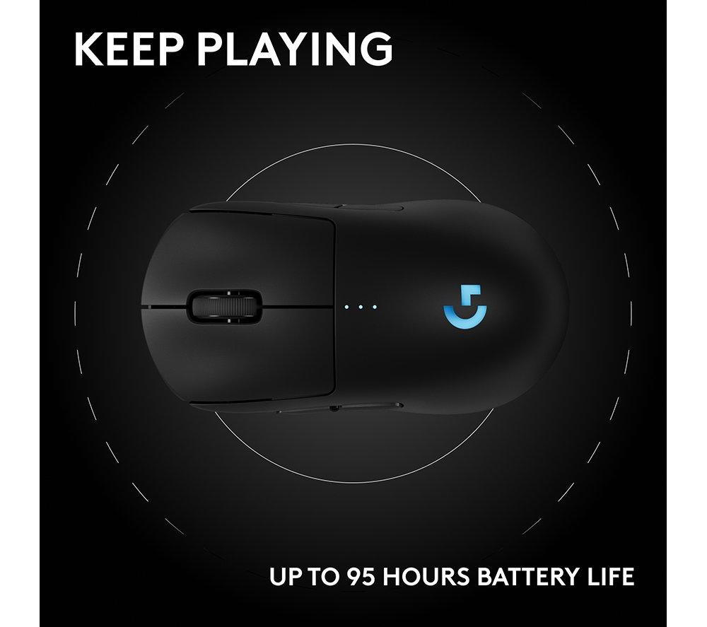 LOGITECH PRO 2 Lightspeed RGB Wireless Optical Gaming Mouse: 8K Edition - Black image number 12 of 12