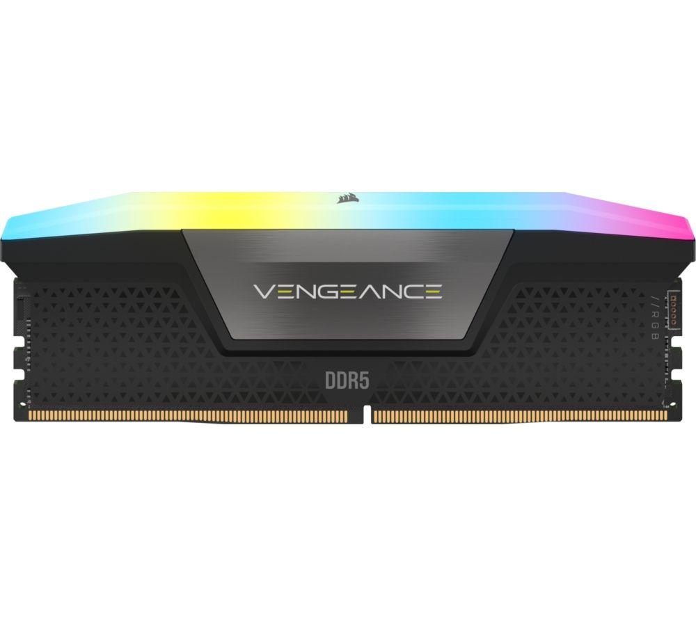 CORSAIR Vengeance RGB DDR5 6000 MHz PC RAM &ndash; 16 GB &times; 2 &ndash; Black image number 3 of 6