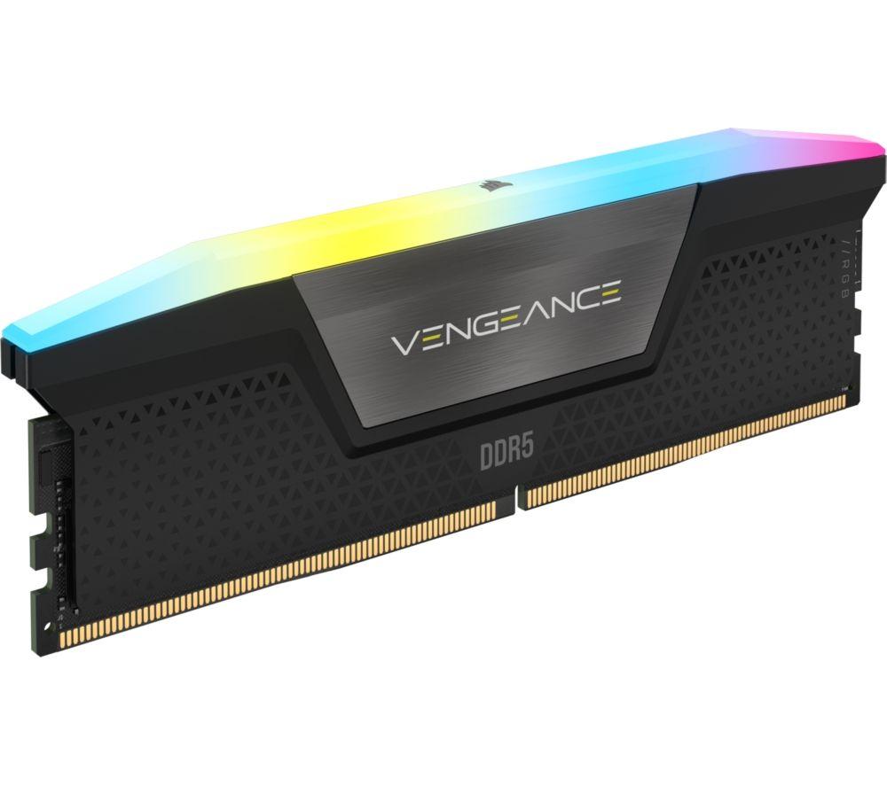 CORSAIR Vengeance RGB DDR5 6000 MHz PC RAM &ndash; 16 GB &times; 2 &ndash; Black image number 6 of 6