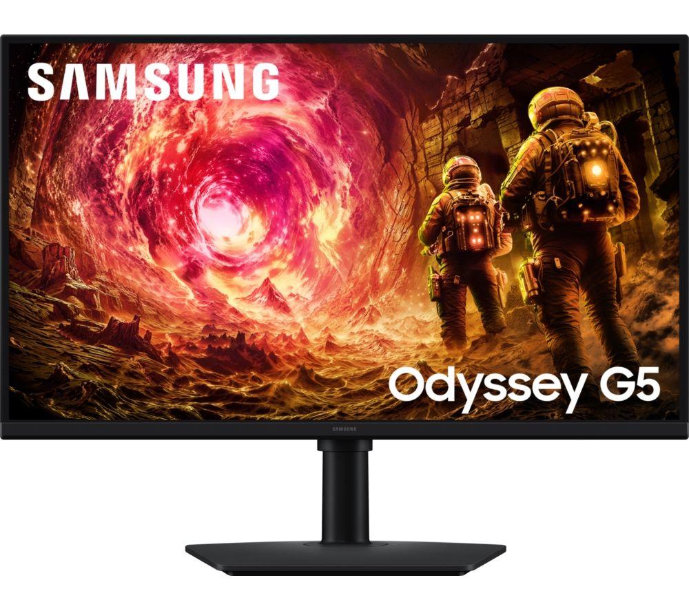 SAMSUNG Odyssey G5 Quad HD 27inch IPS LCD Gaming Monitor - Black