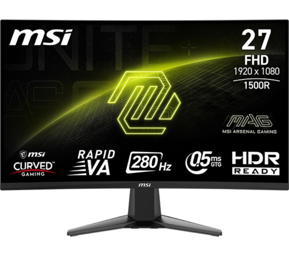 MSI MAG 276CXF Full HD 27inch Curved Rapid VA LCD Gaming Monitor - Black