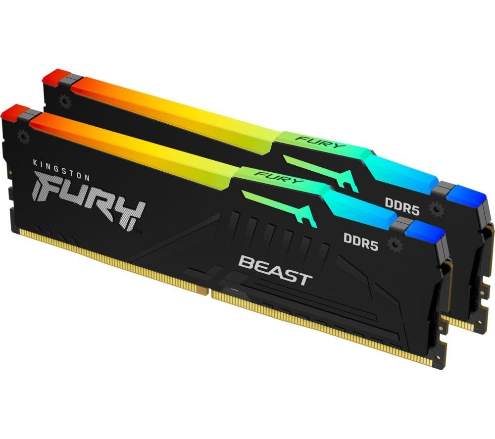 KINGSTON Fury Beast RGB 64 GB 3000 MHz DDR5 Memory Kit - 32 GB x 2 image number 4 of 7