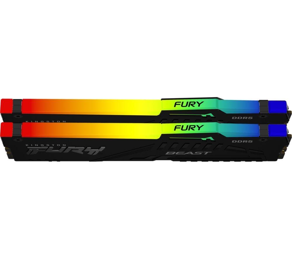 Kingston FURY Beast RGB 64GB PCメモリ DDR5 Kingston FURY Beast RGB 64GB 6000MHz DDR5 Desktop RAM