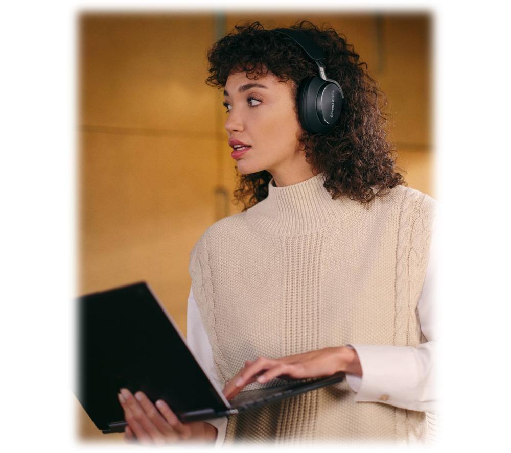 BOWERS&WILKINS Px8 Wireless Bluetooth Noise-Cancelling Headphones - Black image number 2 of 8
