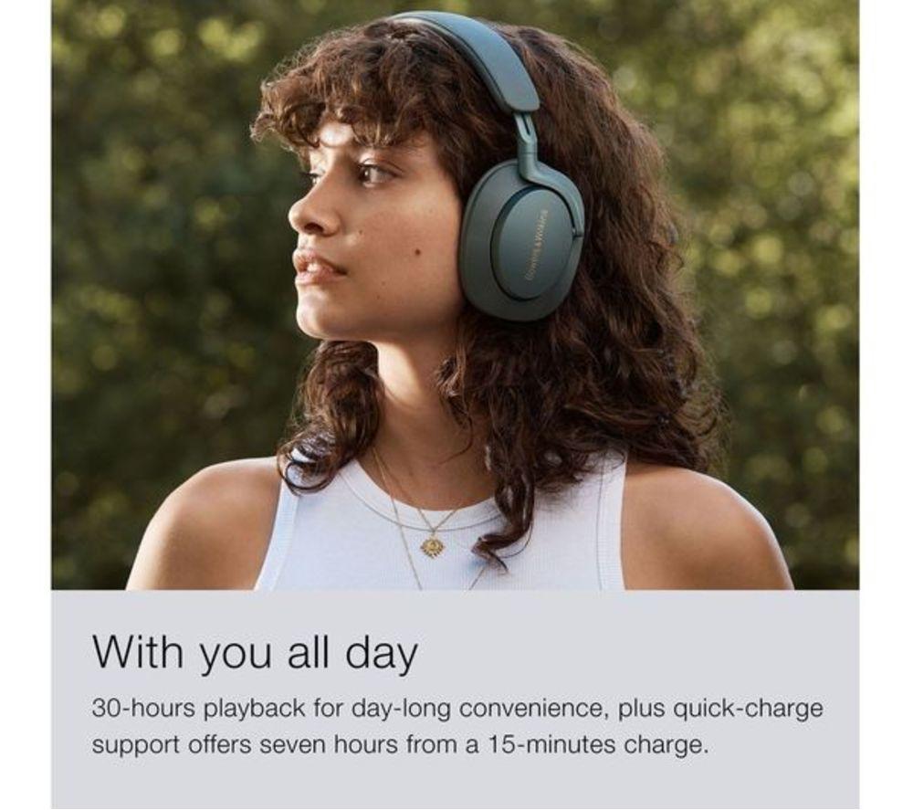 BOWERS&WILKINS Px7 S2e Wireless Bluetooth Noise-Cancelling Headphones - Black image number 9 of 10