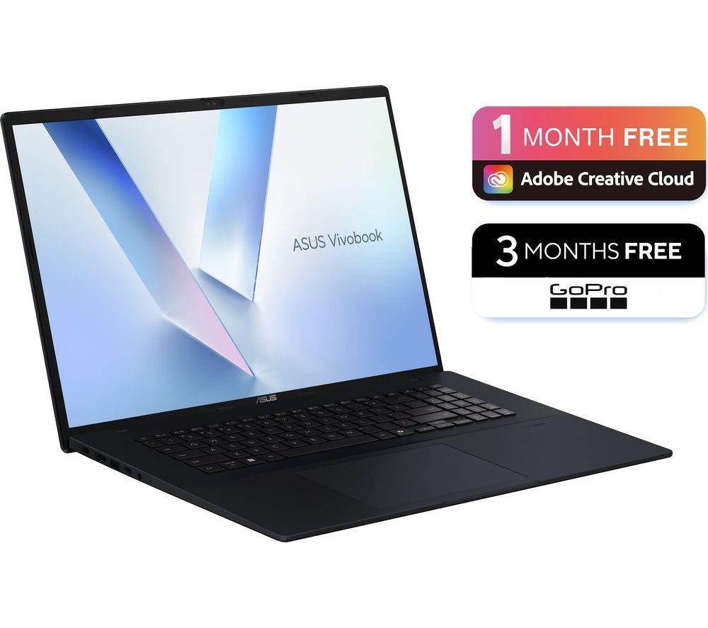 ASUS Vivobook 18 M1807GA 18" Laptop, Copilot+ PC - AMD Ryzen AI 7, 1 TB SSD, Quiet Blue image number 5 of 9