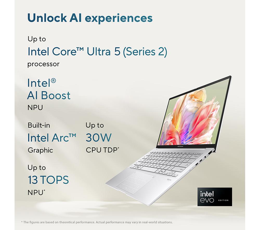ASUS Zenbook 14 OLED 14" Laptop - Intel&reg; Core&trade; Ultra 5, 512 GB SSD, Blue image number 9 of 17