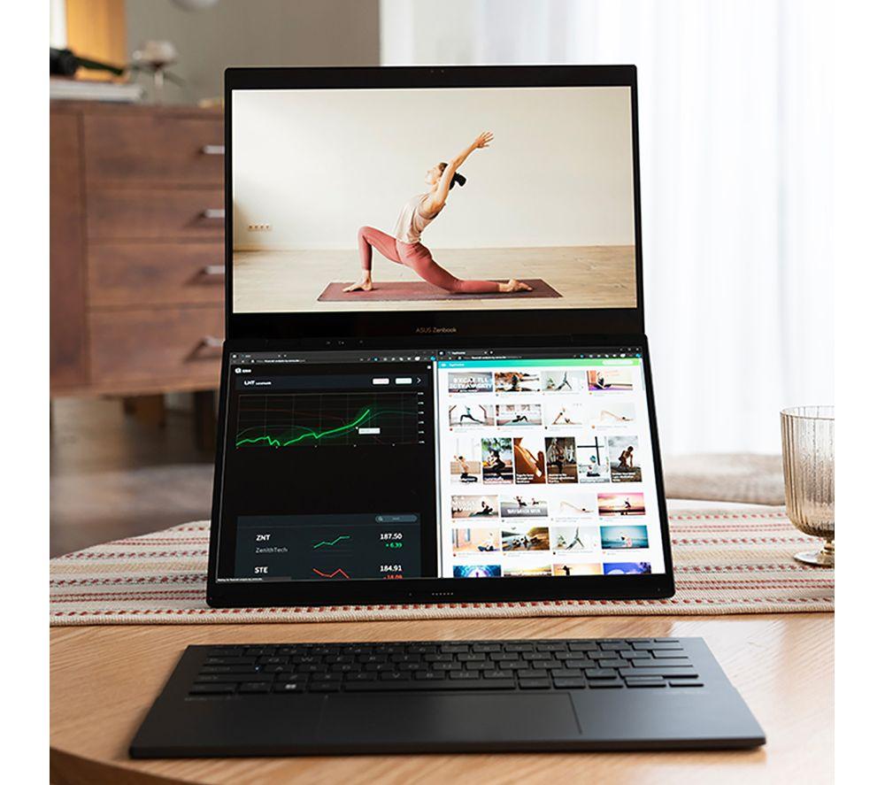 ASUS Zenbook Duo 14" 2 in 1 Laptop - Intel&reg; Core&trade; Ultra 9, 2 TB SSD, Inkwell Grey image number 2 of 13