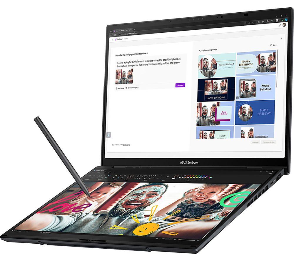ASUS Zenbook Duo 14" 2 in 1 Laptop - Intel&reg; Core&trade; Ultra 9, 2 TB SSD, Inkwell Grey image number 7 of 13