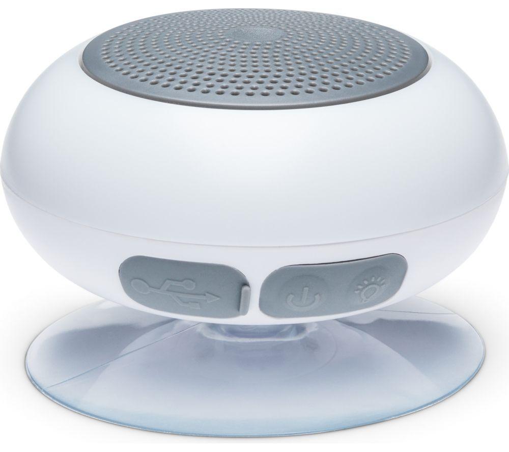RED5 Portable Bluetooth Light Up Shower Speaker - White