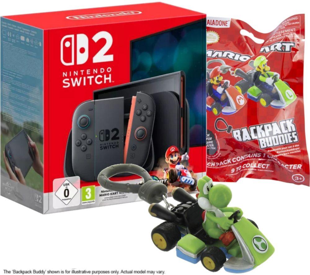 NINTENDO Switch 2 & Mario Kart World and Backpack Buddies Bundle