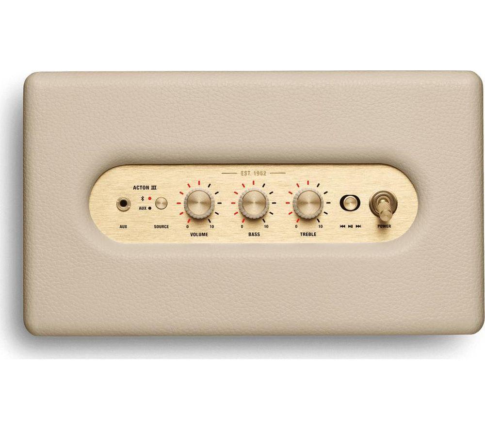 MARSHALL Acton III Bluetooth Speaker - Cream image number 5 of 5