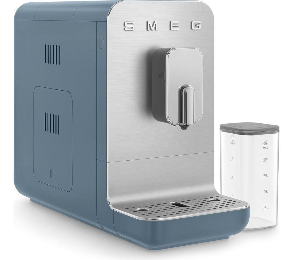 Smeg Collezione Bcc13sbmuk Bean To Cup Coffee Machine - Matte Storm Blue, Blue
