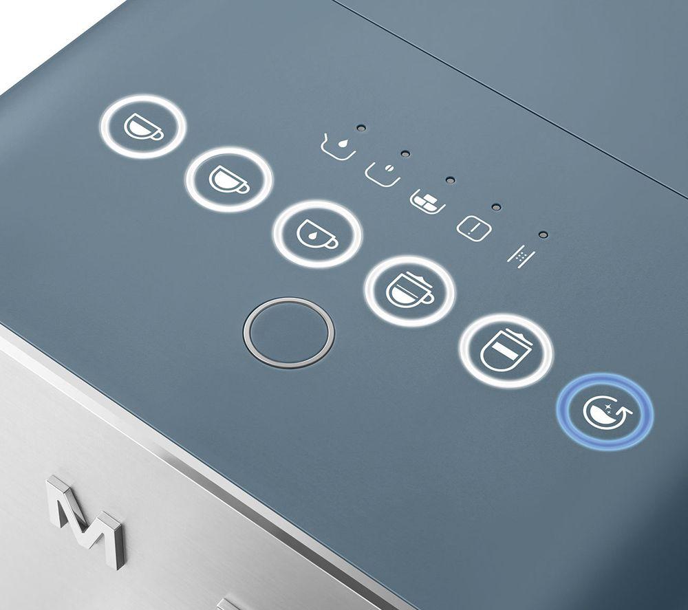 SMEG Collezione BCC13SBMUK Bean to Cup Coffee Machine - Matte Storm Blue image number 4 of 9