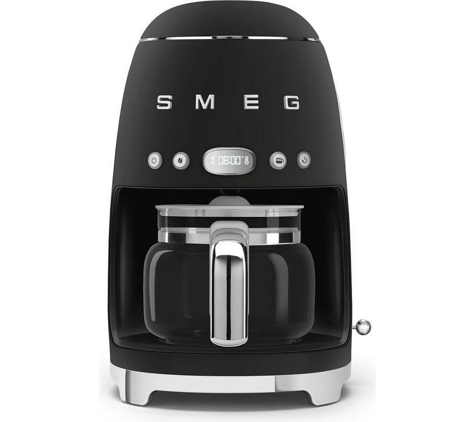 SMEG DCF02BLMUK 50s Style Filter Coffee Machine - Matte Black