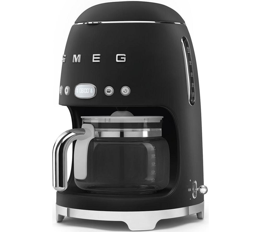 SMEG DCF02BLMUK 50s Style Filter Coffee Machine - Matte Black image number 2 of 4