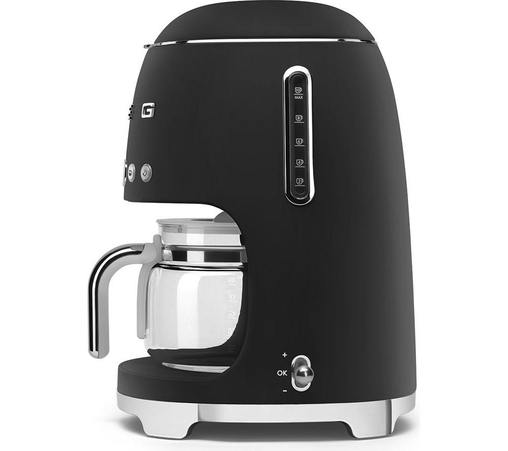 SMEG DCF02BLMUK 50s Style Filter Coffee Machine - Matte Black image number 3 of 4