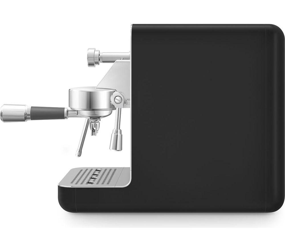 SMEG Collezione Mini Pro EMC02BLMUK Espresso Coffee Machine - Matte Black image number 2 of 8