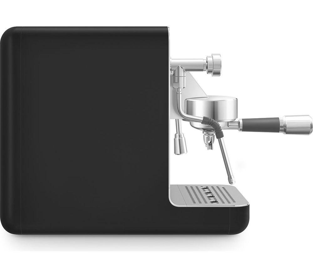 SMEG Collezione Mini Pro EMC02BLMUK Espresso Coffee Machine - Matte Black image number 3 of 8