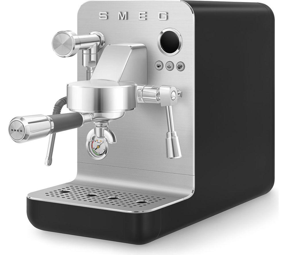 SMEG Collezione Mini Pro EMC02BLMUK Espresso Coffee Machine - Matte Black image number 4 of 8
