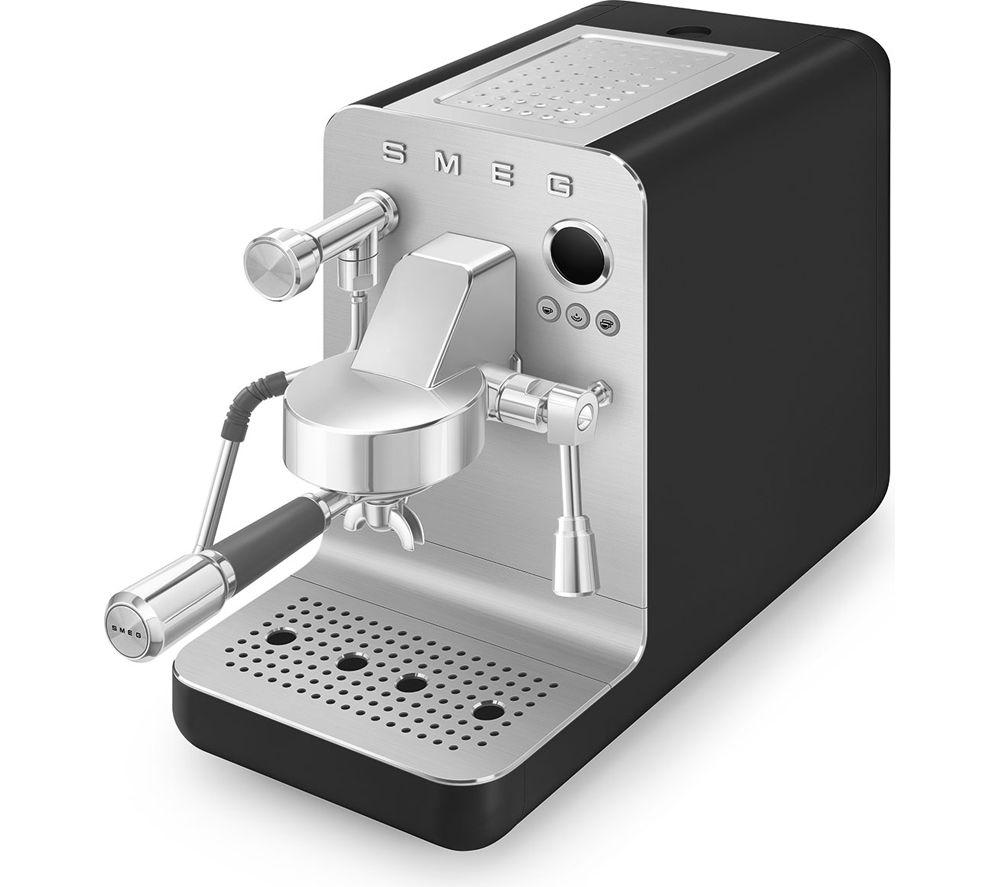 SMEG Collezione Mini Pro EMC02BLMUK Espresso Coffee Machine - Matte Black image number 5 of 8