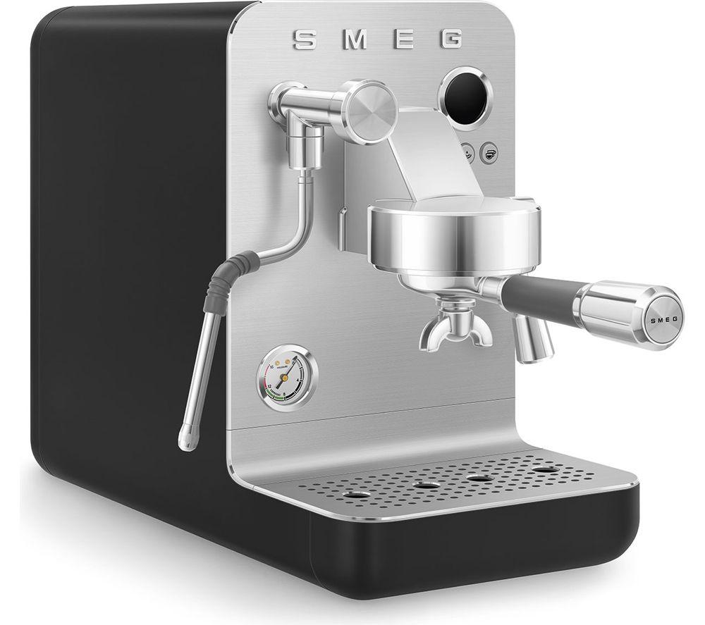 SMEG Collezione Mini Pro EMC02BLMUK Espresso Coffee Machine - Matte Black image number 6 of 8