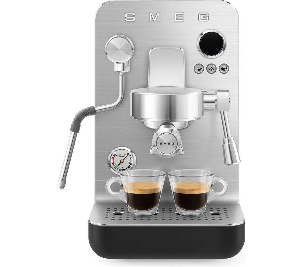 SMEG Collezione Mini Pro EMC02BLMUK Espresso Coffee Machine - Matte Black image number 8 of 8