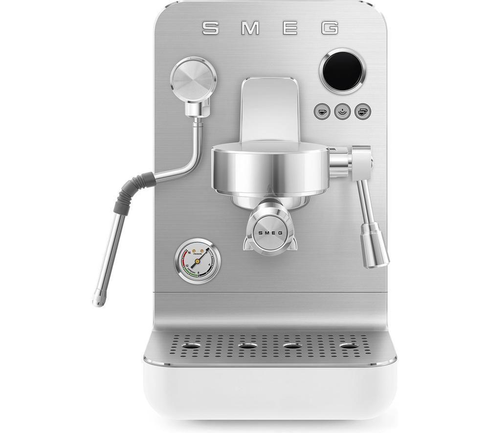 SMEG Collezione Mini Pro EMC02WHMUK Espresso Coffee Machine - Matte White image number 3 of 7