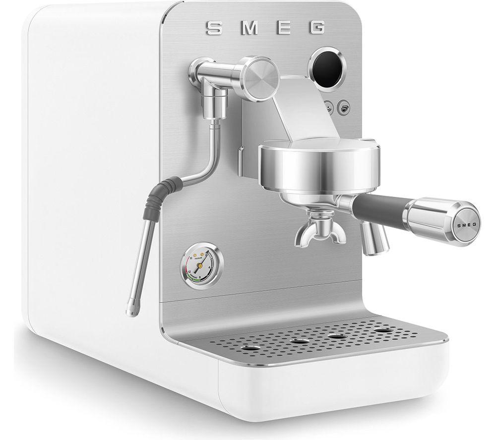 SMEG Collezione Mini Pro EMC02WHMUK Espresso Coffee Machine - Matte White image number 4 of 7
