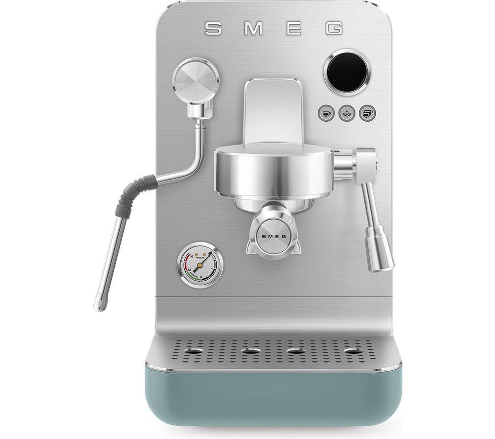 SMEG Collezione Mini Pro EMC02EGMUK Espresso Coffee Machine - Matte Emerald Green image number 3 of 8